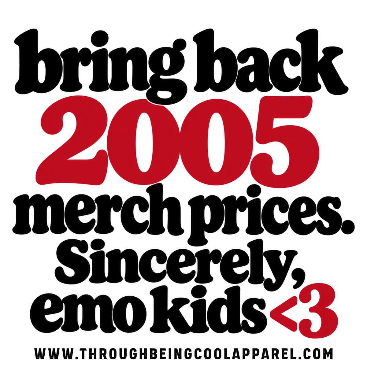 Keep Merch Prices in 2005 Sticker